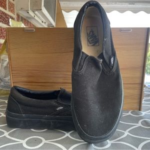 All back vans slip ons